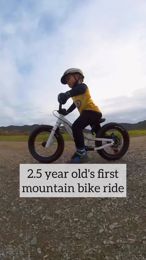 Instagram post by @sowewent for Kids Ride Shotgun. Caption reads: [...] He crushed it! Luke's bike is the....