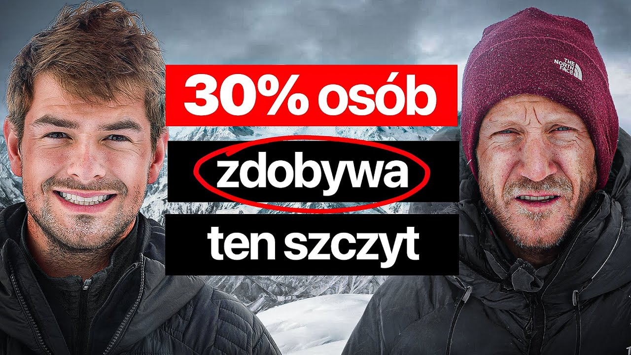 YouTube post by @patecwariatec1 for mBank. Caption reads: A mountain MORE DIFFICULT than MOUNT EVEREST? |....