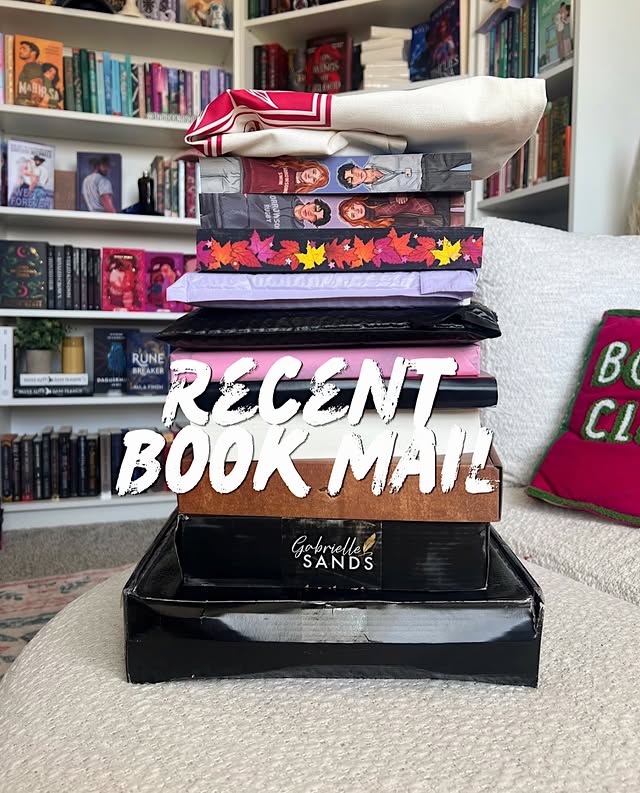 Instagram post by @thebookishtwinmom for Kensington Books. Caption reads: 🩷 Book Mail Monday 🩷 Incredibly grateful to....
