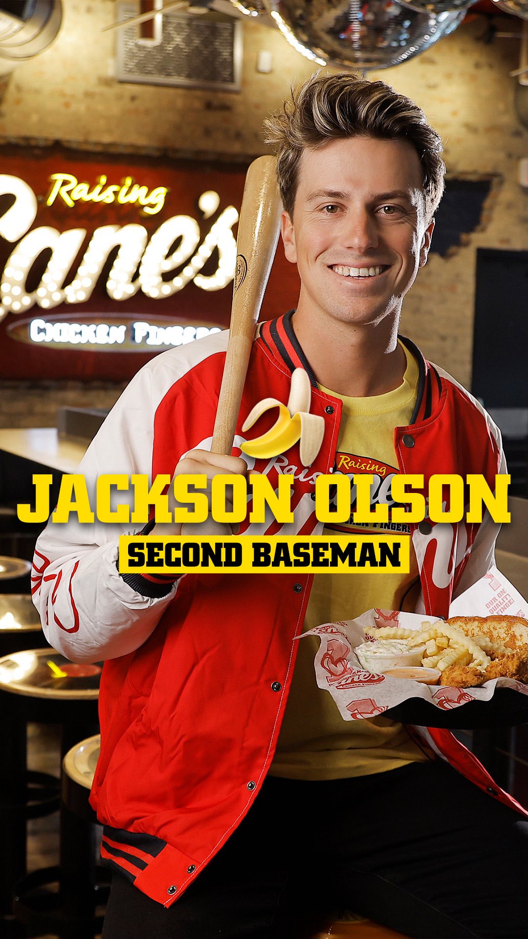 Instagram post by @jacksonolson_ for Raising Cane's. Caption reads: Do you guys think @jacksonolson_ deserves another....