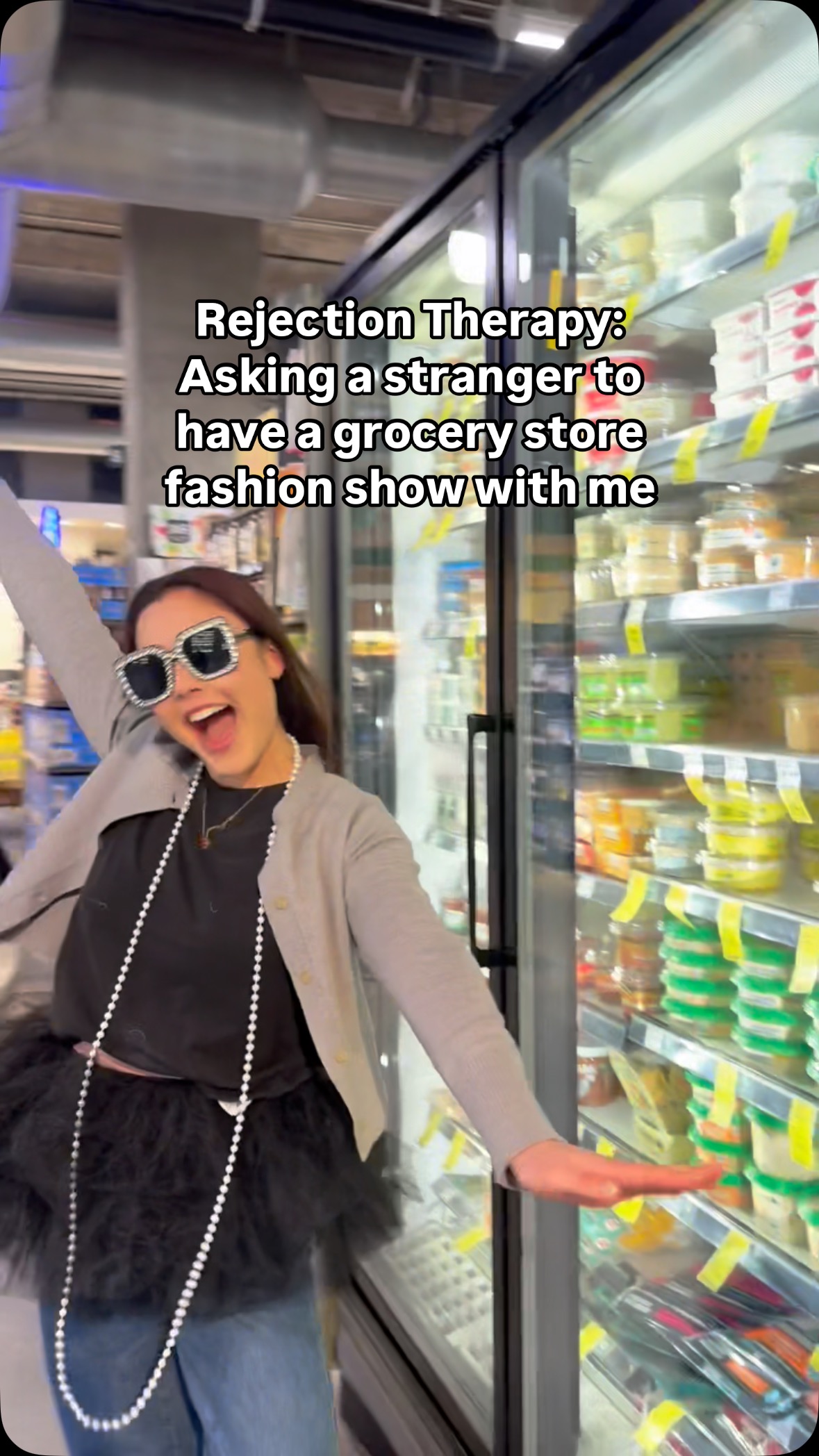 Instagram post by @jess.toshi for Ithaca Hummus. Caption reads: [...] #rejectiontherapy #ootd #confidence....