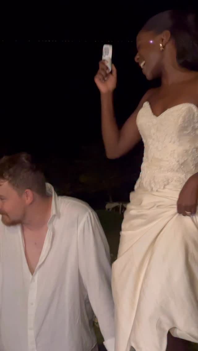 Instagram post by @halioduor for Shutterfly. Caption reads: Our wedding night was pure joy, the kind of magic....