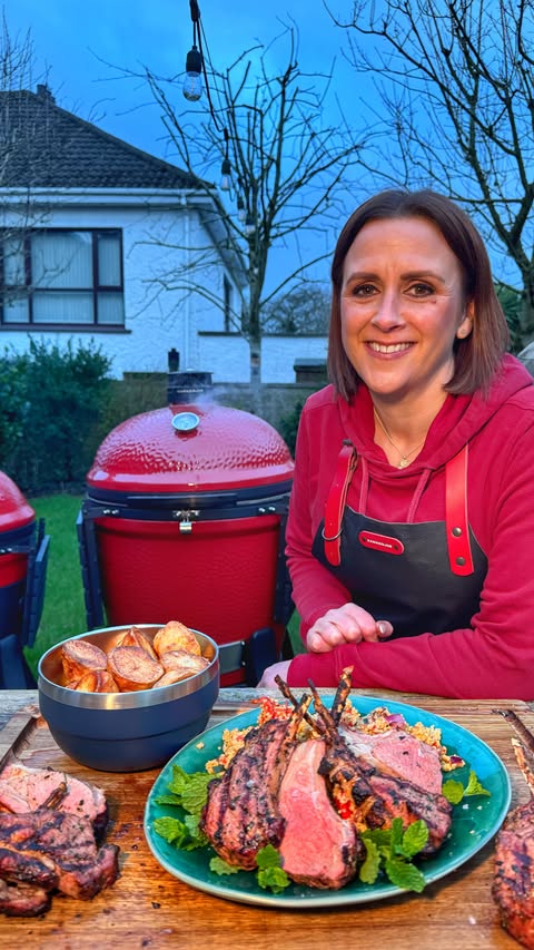 Instagram post by @only.rom for Kamado Joe. Caption reads: [...] This post is part of #HerTakeOnFire, a....