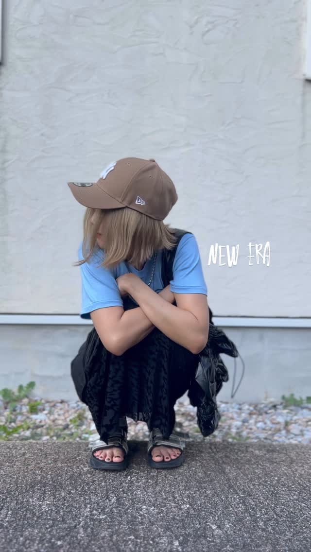 Instagram post by @amii816524 for New Era Cap. Caption reads: [...] @newerajapan #newera #コーデ記録 #neweracaps #pr....