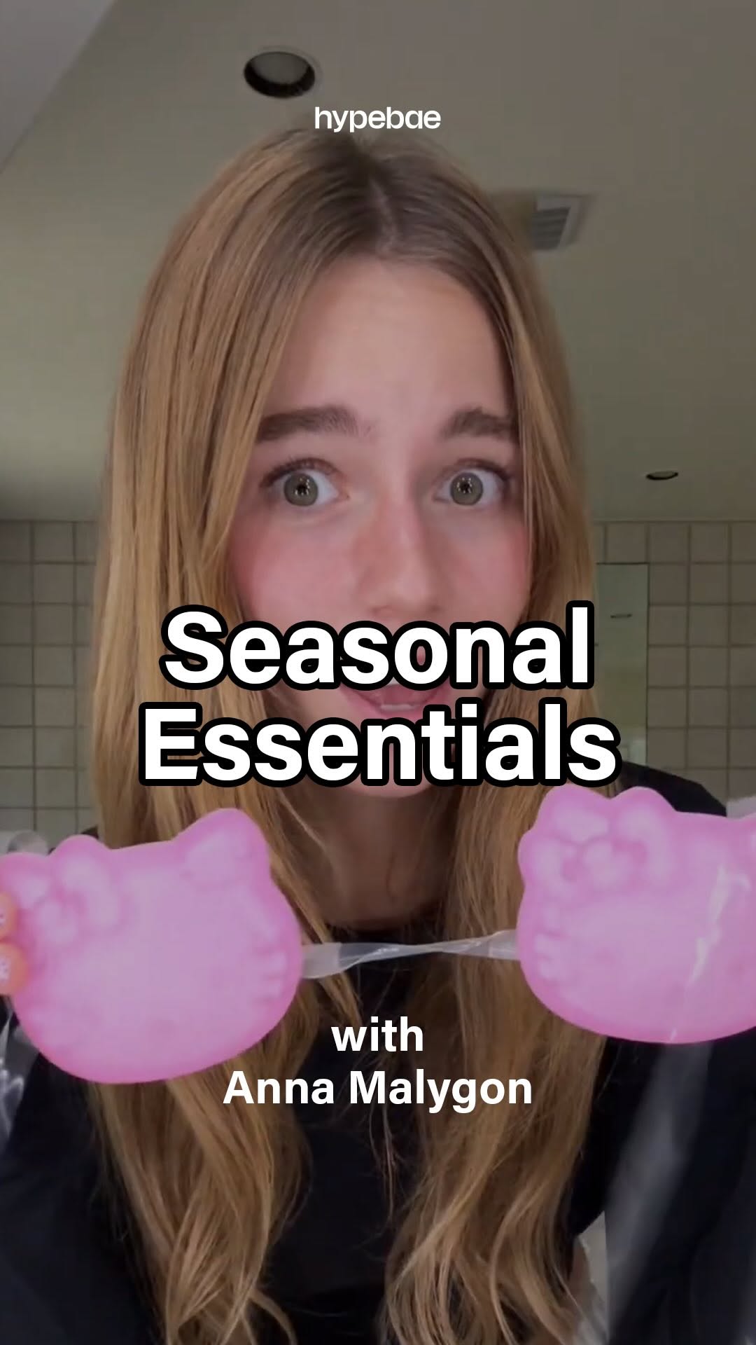 Instagram post by @maligoshik for Hypebae. Caption reads: In the latest episode of #SeasonEssentials,....