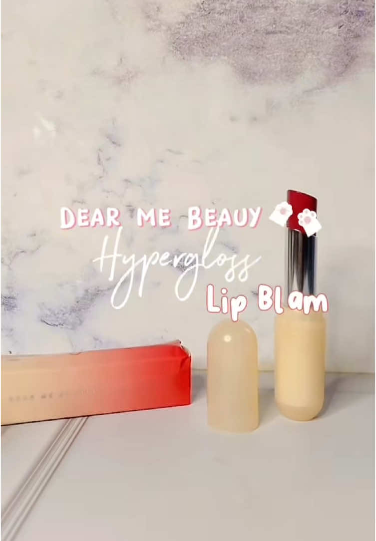 TikTok post by @refiape__ for Dear Me Beauty. Caption reads: lip blam nya @Dear Me Beauty #dearmebeauty.