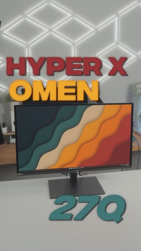 Instagram post by @realgivemchills for HyperX. Caption reads: [...] monitors are goated, and this one from....