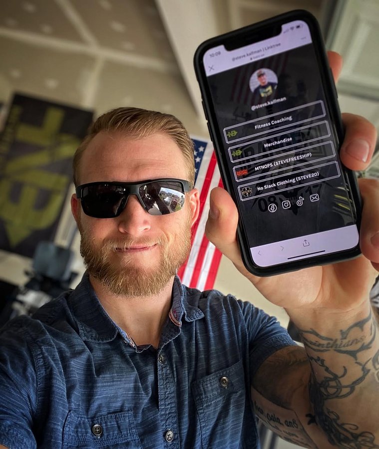 Instagram post by @steve_3111 for Wiley X. Caption reads: Business made easy, thanks to @linktr.ee!
•
Ever....