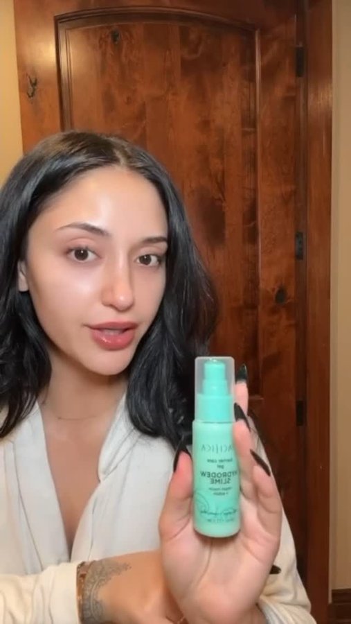 Instagram post by @leahkateb for Pacifica Beauty. Caption reads: [...] it is effective? Yes, please! 💜🐌....