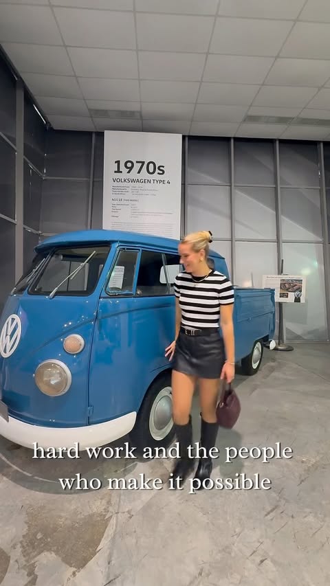 Instagram post by @amiel.strauss for Volkswagen USA. Caption reads: Still pinching myself. 🤍✈️🚗 A few days ago, I....