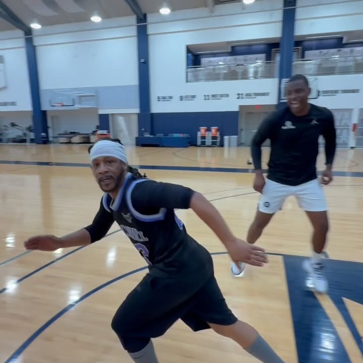 Instagram post by @lethalshooter for The Shade Room. Caption reads: Katt Williams trained for two hours straight, he’s....