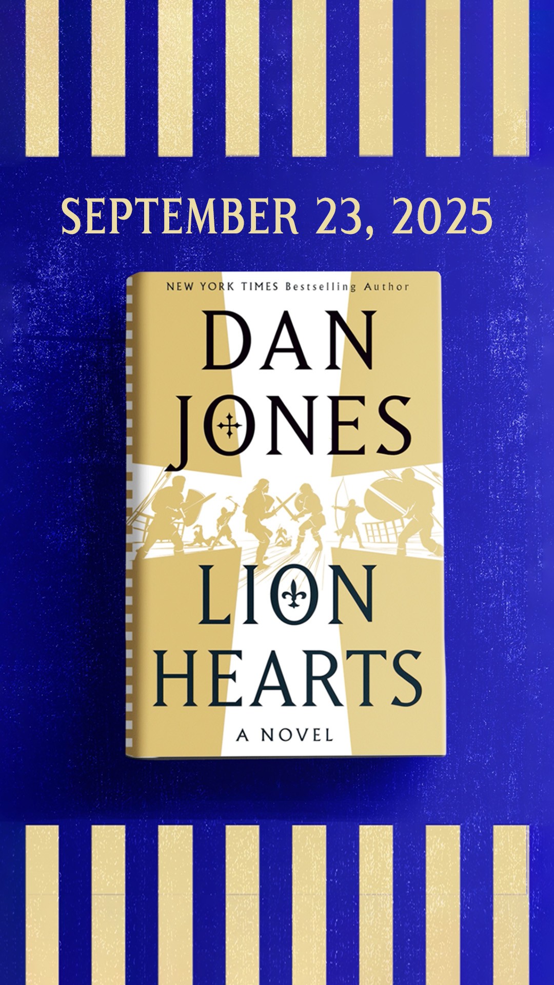 Instagram post by @d_a_n_jones for Viking Books. Caption reads: 📅 MARK YOUR CALENDARS for September 23 when LION....