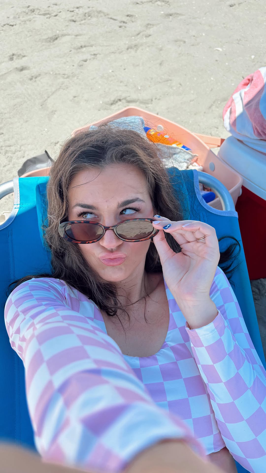 Instagram post by @hannabethh__ for Albion Fit. Caption reads: Don’t worry I wore TONS of SPF!!!! @albionfit.