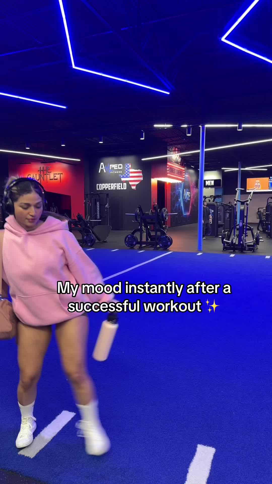TikTok post by @bebesita_0.0 for Automet. Caption reads: Mood 😙  #gymtok #gym #gymhumor #workout #fyp....