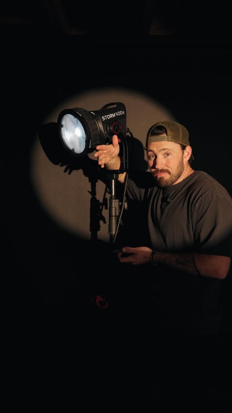 Instagram post by @joshmillerdp for Aputure. Caption reads: My my my. The @aputure.lighting 400X. What a....