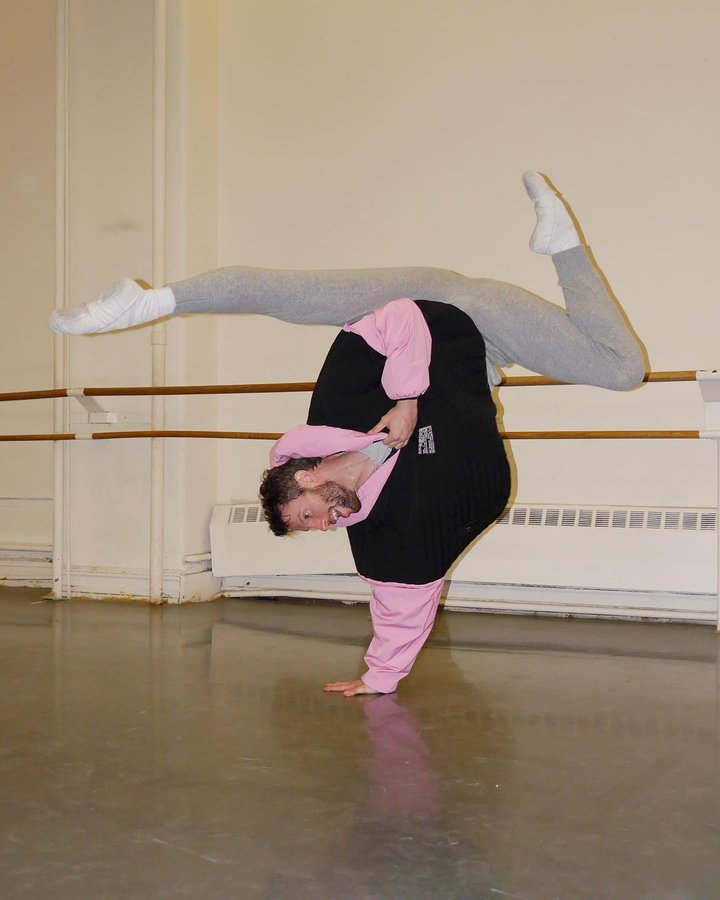 Instagram post by @jamesbwhiteside for Ron Dorff. Caption reads: I'm winning Winter this year! ❄️🥶 Staying warm in....