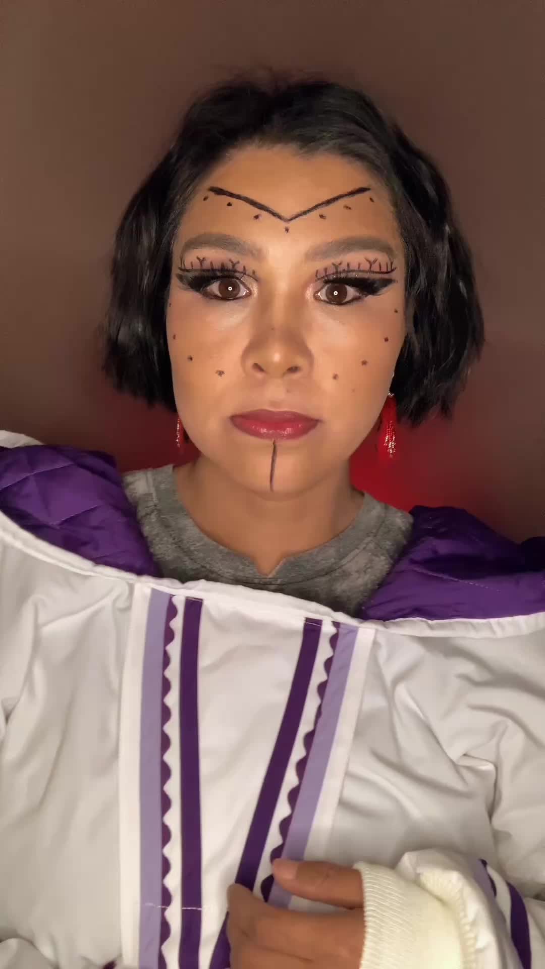 TikTok post by @inuk.beauty for Haus Labs. Caption reads: This is what reclaiming looks like.  Makeup....
