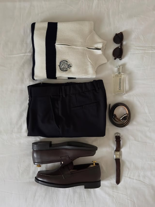 Instagram post by @noahsarey for CLUSE. Caption reads: Recent old money inspired outfits Link to whole....