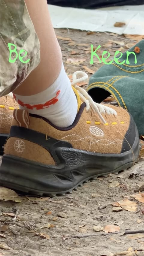 Instagram post by @styledbytiggy for schuh. Caption reads: [...] one with nature in my KEEN trainers from....