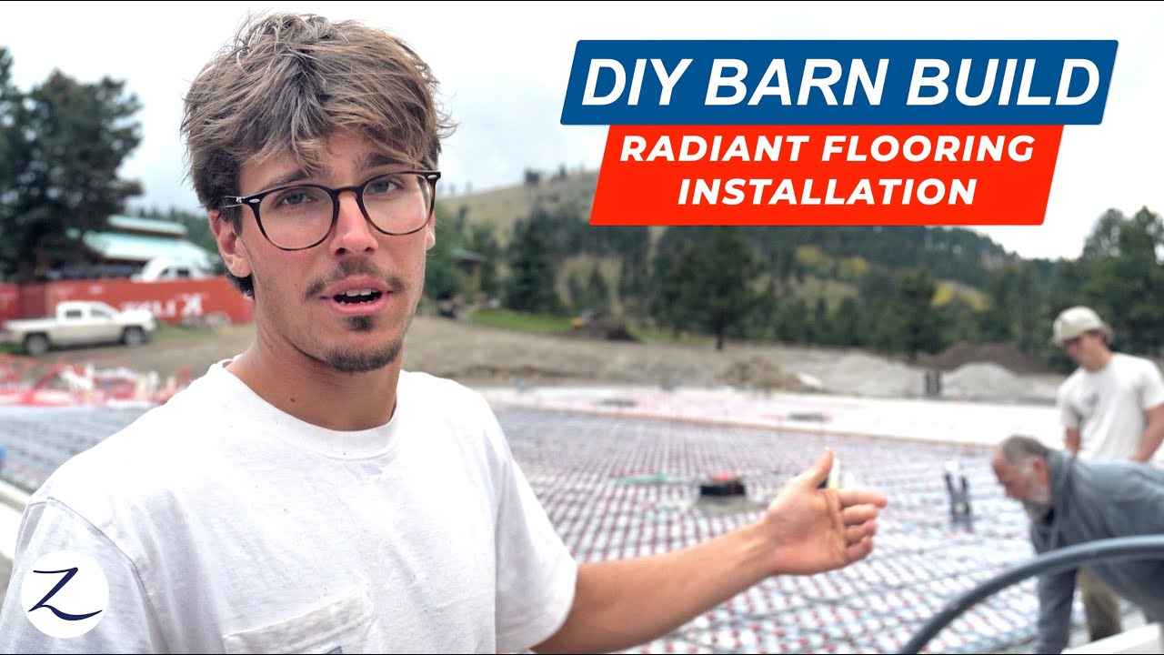 YouTube post by @SailingZatara for Motion Array. Caption reads: We did all this OURSELVES!! Radiant Flooring....