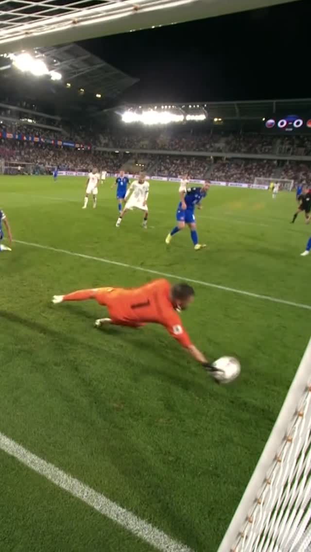 Instagram post by @sfzofficial for UEFA EURO. Caption reads: Martin Dúbravka vs Germany 🚫
 
#WCQ.