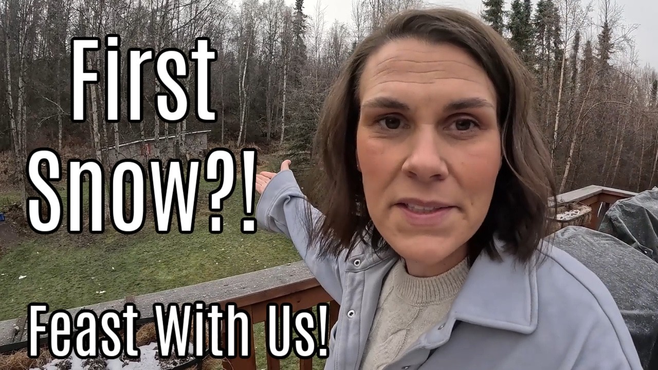 YouTube post by @ThisAlaskaLife for Flodesk. Caption reads: Waiting for Alaska SNOW!? + Cook & Hang Out W/ Us.