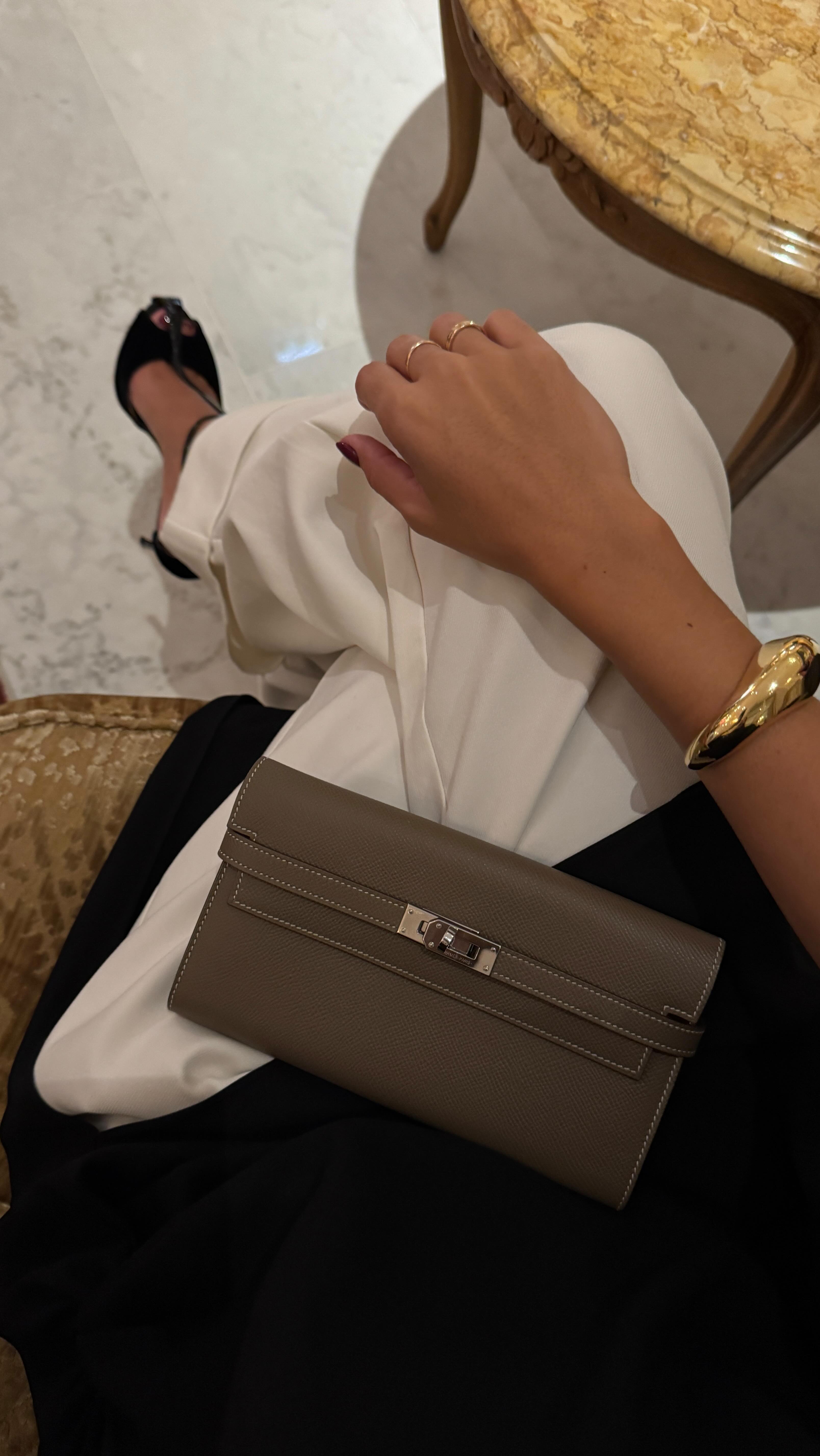 Instagram post by @blancaarimany for ELIE SAAB. Caption reads: Let’s get glammed up for my first @eliesaabworld....