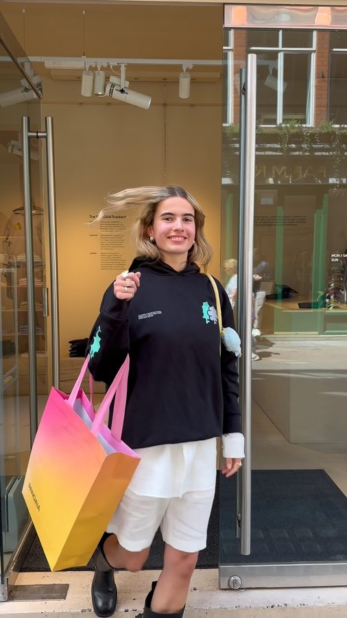 Instagram post by @torivanbreugel for PANGAIA. Caption reads: Pangaia has released a new artist collaboration....