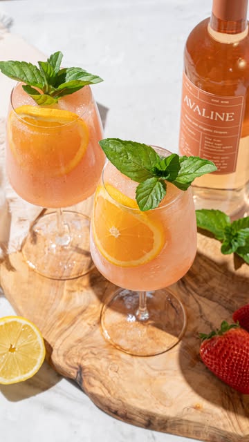 Instagram post by @the.boozy.ginger for Avaline. Caption reads: I’ve partnered with @avaline to share my go-to....