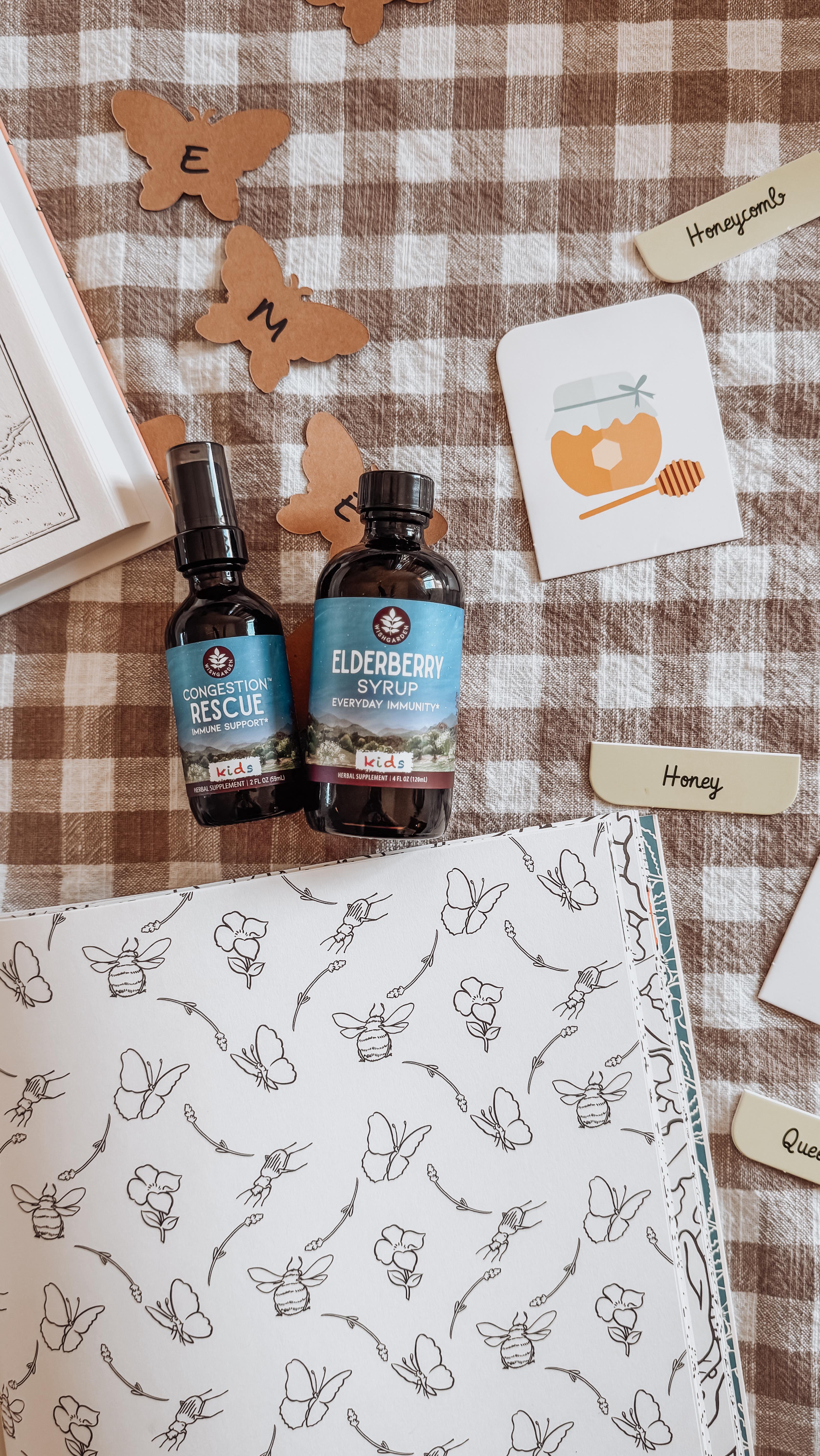 Instagram post by @ashlee_kaila for WishGarden Herbs. Caption reads: We’re not even a month into the school year… and....