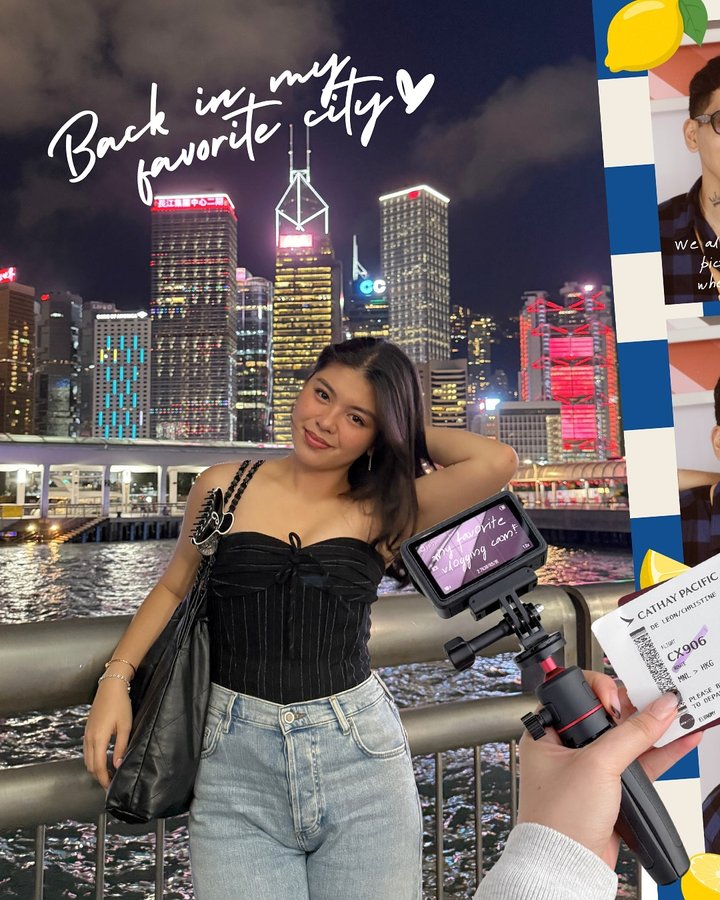 Instagram post by @ckdeleon_ for Discover Hong Kong. Caption reads: NEW VLOG IS UP 🇭🇰

Sharing with you our....