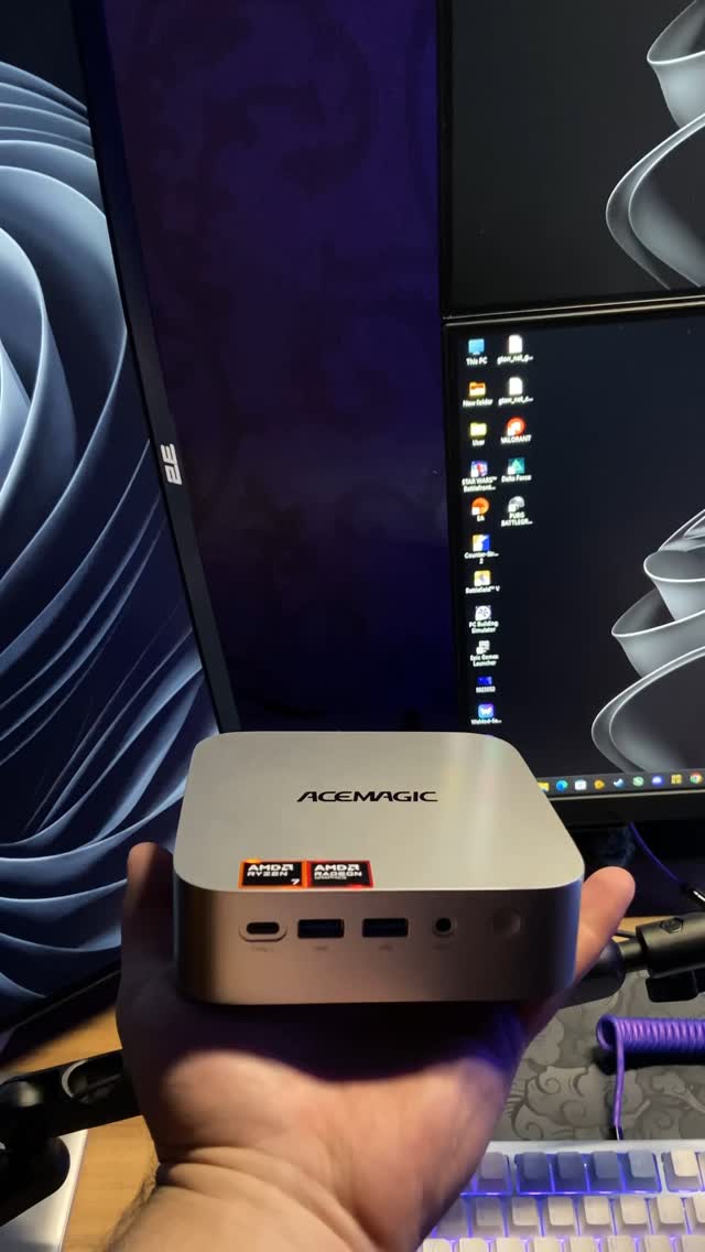 Instagram post by @___theodor_ for ACEMAGIC. Caption reads: Amazing Mini Pc from @acemagic_official 
 such a....