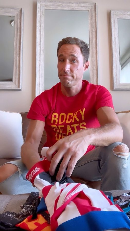 Instagram post by @kylelowder22 for Contenders Clothing. Caption reads: I love this company. Iconic movie and sports....