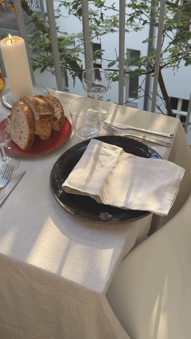 Instagram post by @ekaterynagonchar for Serax. Caption reads: Summer in the city, just how I like it - cooking....