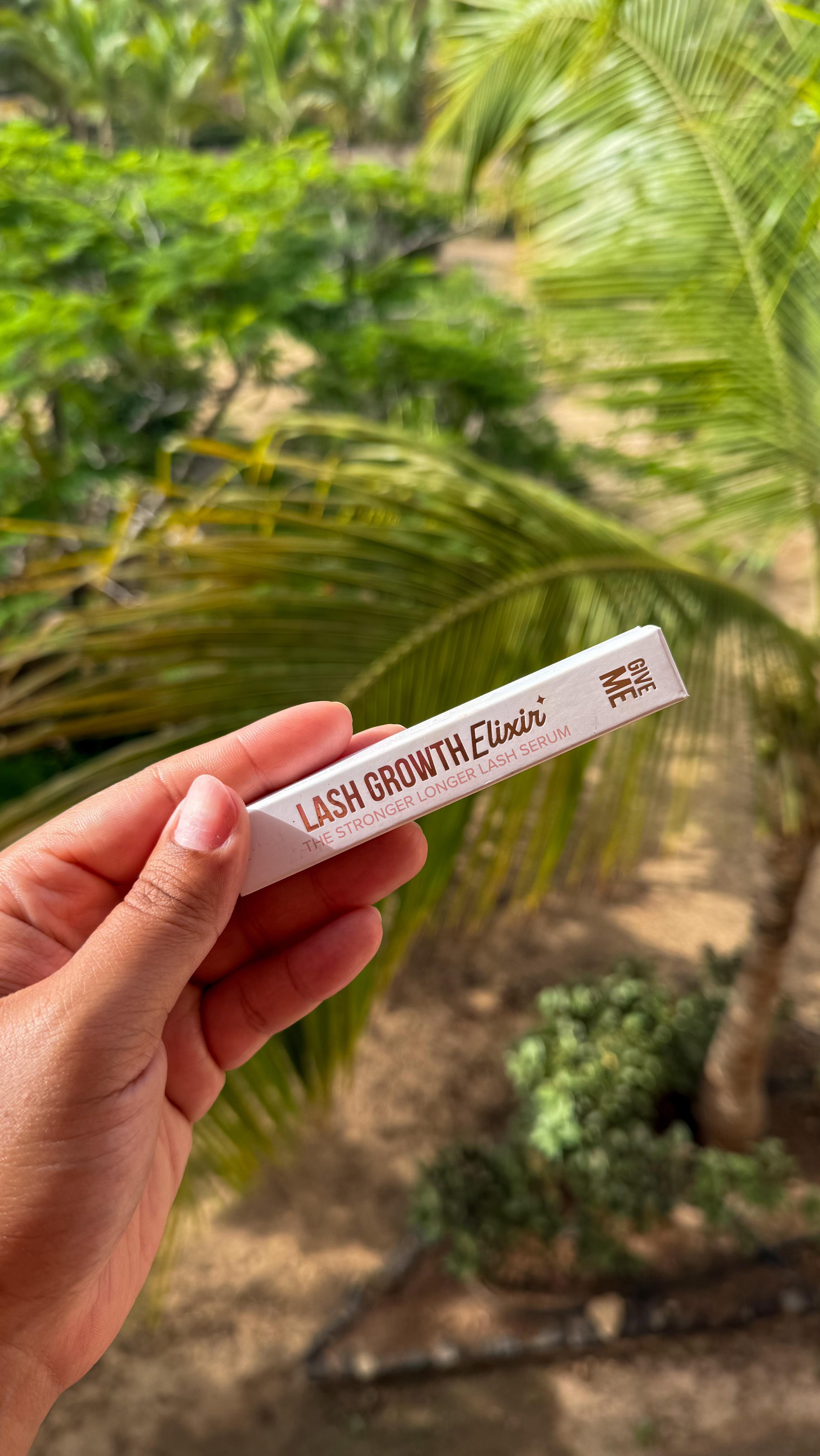 Instagram post by @janet.osayande for Give Me Cosmetics. Caption reads: ad | lashes but make them stronger, fuller +....