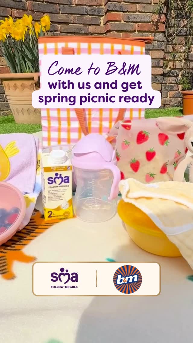 Instagram post by @smanutritionuki for B&M Stores. Caption reads: With spring in full swing and Easter weekend just....