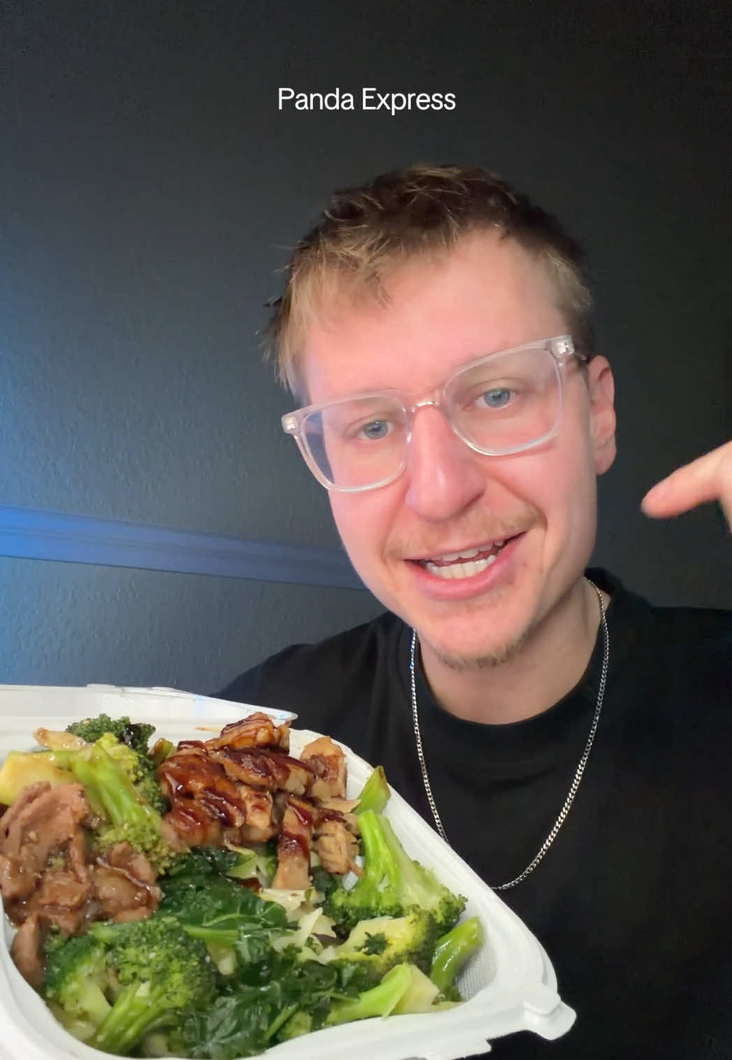 TikTok post by @thenutritionnarc for Panda Express. Caption reads: @Panda Express is the undisputed macro friendly....