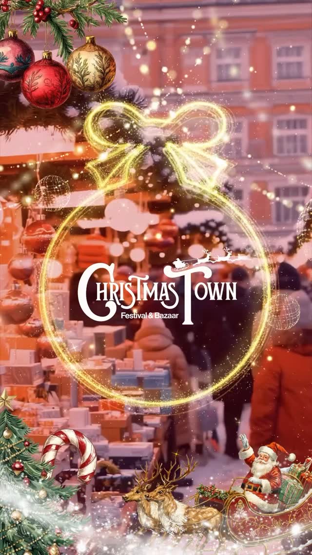 Instagram post by @izmiretkinlik for Bubilet. Caption reads: Christmas Town: Festival & Bazaar biletleri şimdi....