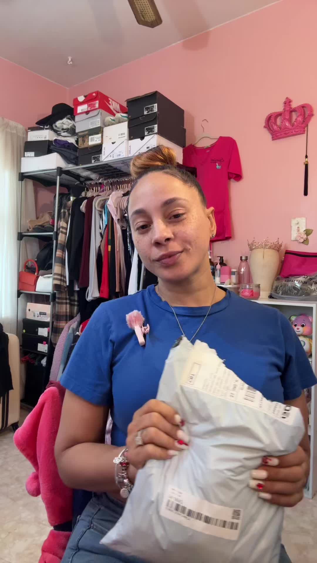 TikTok post by @spoiled.ceo for Bling Hair. Caption reads: [...] from the TikTok shop! Let’s see what @Bling....