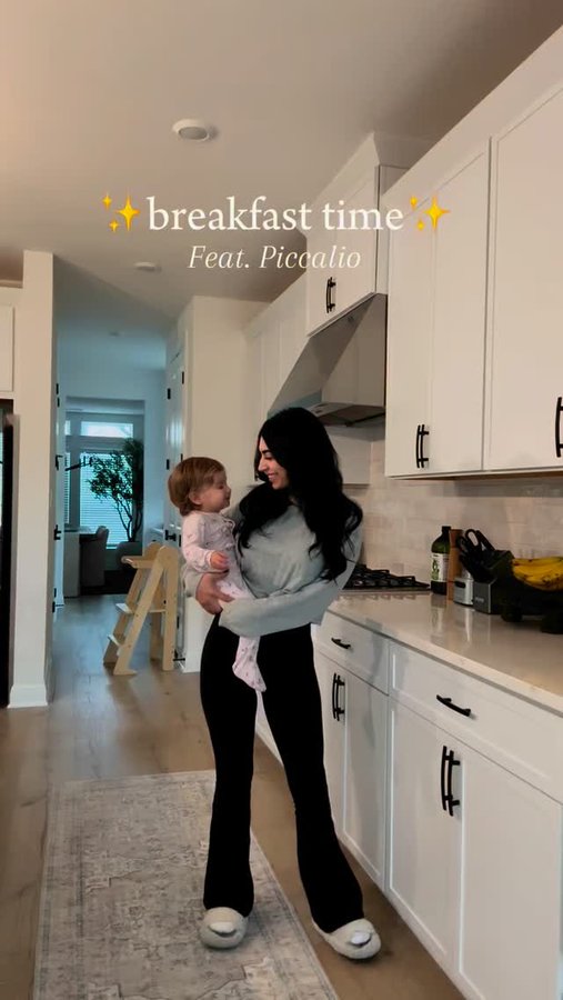 Instagram post by @nadia for Piccalio. Caption reads: [...] in town 🩷👩🏻‍🍳 Seeing her in her....