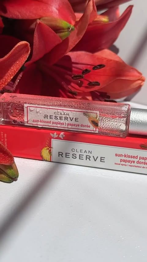 Instagram post by @h_alenchik for CLEAN Beauty Collective. Caption reads: Gifted by @cleanreserveperfume Clean Reserve....