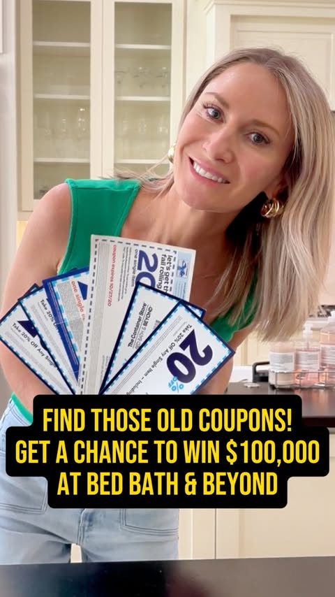 Instagram post by @thekrazycouponlady for The Container Store. Caption reads: [...] participating @bedbathandbeyond ,....