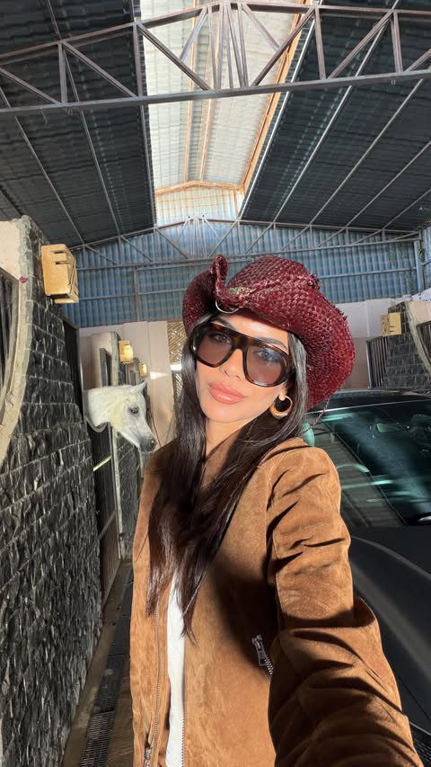 Instagram post by @arwazahran for Hyundai. Caption reads: [...] where horsepower meets horse power. Hyundai....