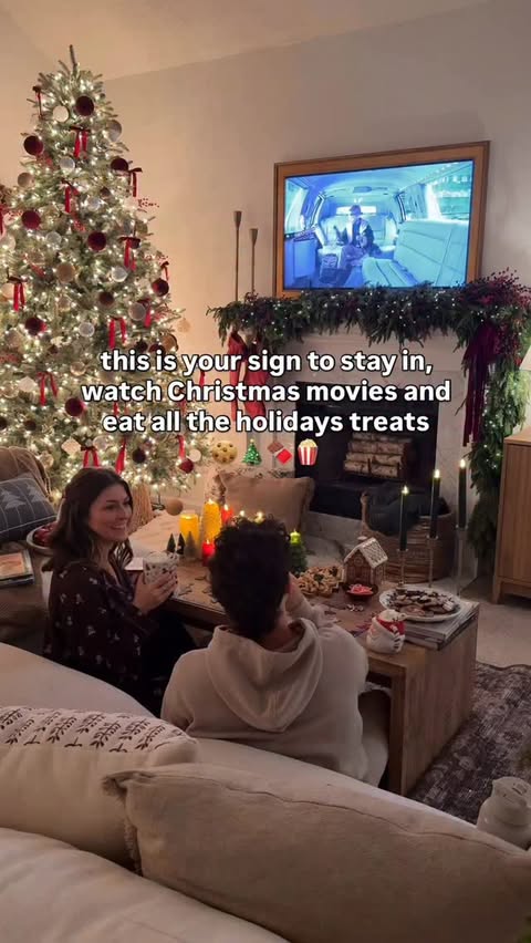 Instagram post by @staybycorisamuel for Harry & David. Caption reads: Tis the season for cozying up on the couch with....