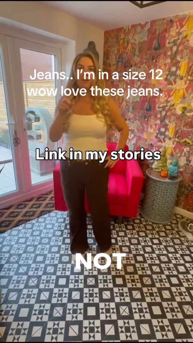 Instagram post by @fatgirls.problems for KATCH ME. Caption reads: Obsessed with these jeans from @katchmeuk 🤎 The....