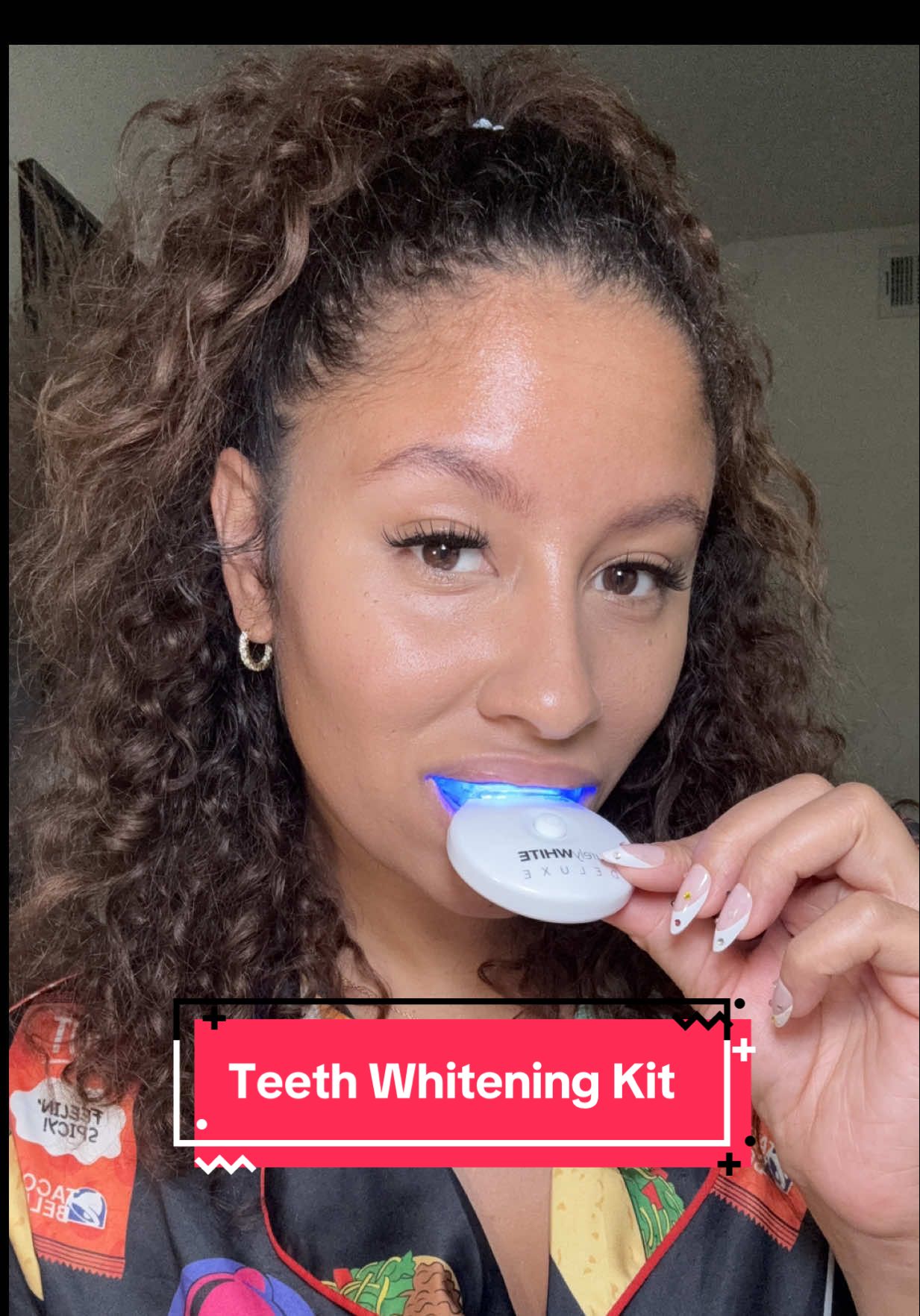 TikTok post by @club.kali94 for PurelyWHITE DELUXE. Caption reads: Say goodbye to stains and hello to your brightest....
