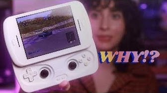 YouTube post by @yourcoolunclemarisa for LITNXT. Caption reads: Cool Uncle Reviews: Anbernic RGSlide  - PSP Go?....