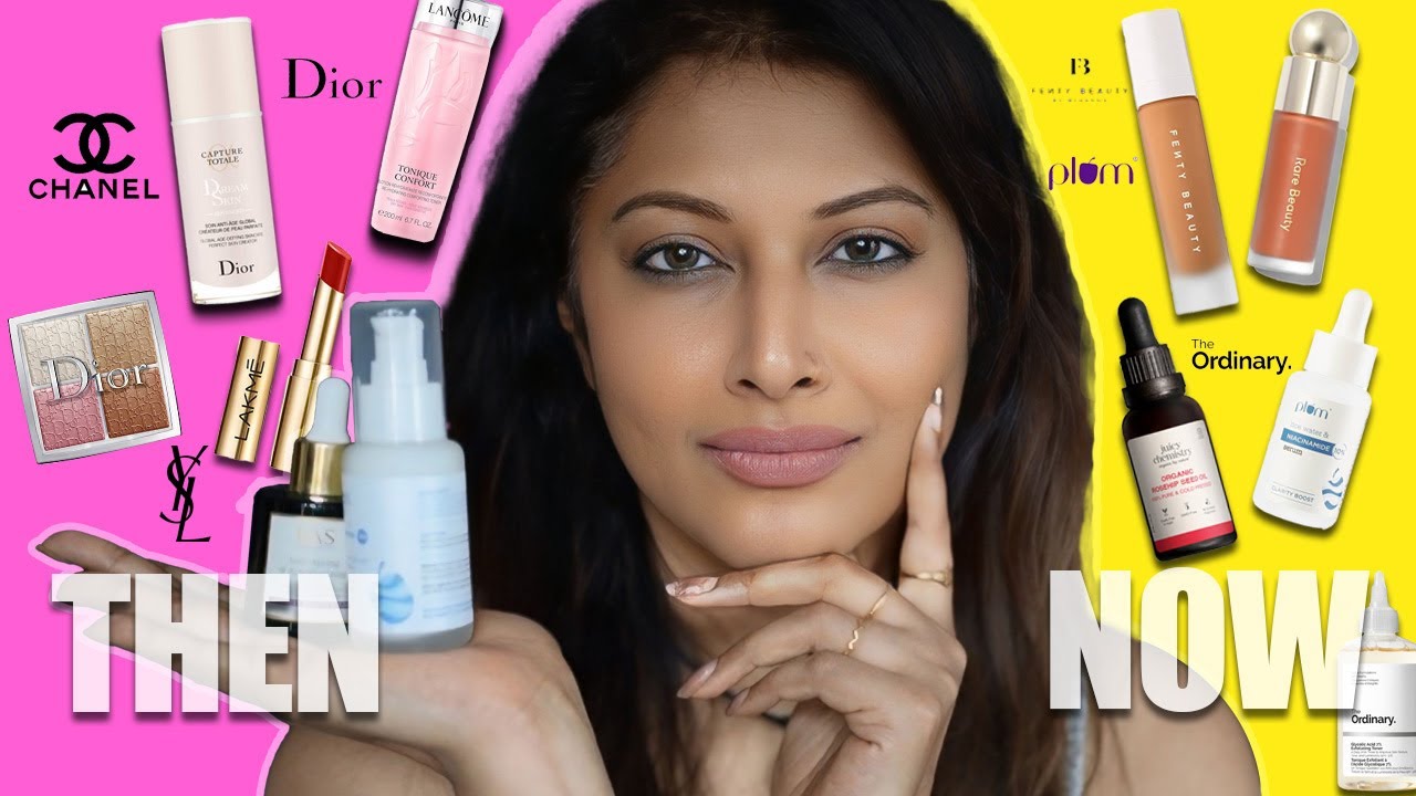 YouTube post by @ShwetaVijay for Juicy Chemistry. Caption reads: Top Indian beauty brands VS International giants!....