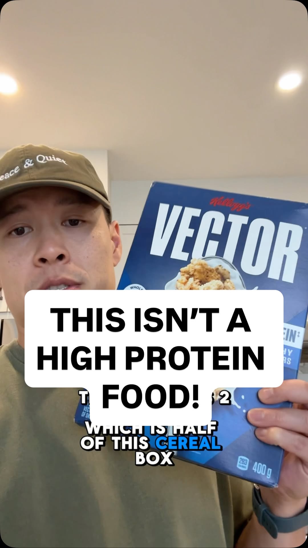 Instagram post by @darrenliufitness for Kellogg's. Caption reads: Calling out @kelloggsus 😆
⠀⠀⠀⠀⠀⠀⠀⠀⠀
“High....