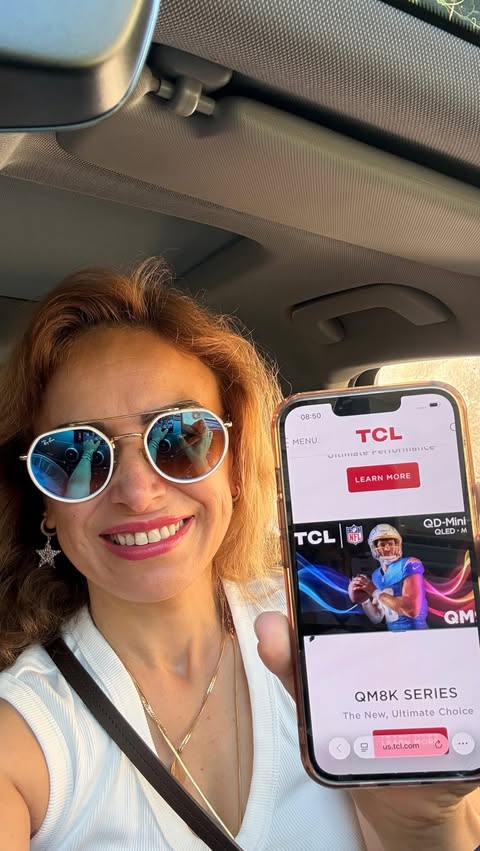 Instagram post by @life_with_two_children for TCL USA. Caption reads: Turn your TV into a work of art. 🖼️✨ The TCL....